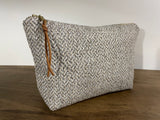 Basketweave Makeup Bag